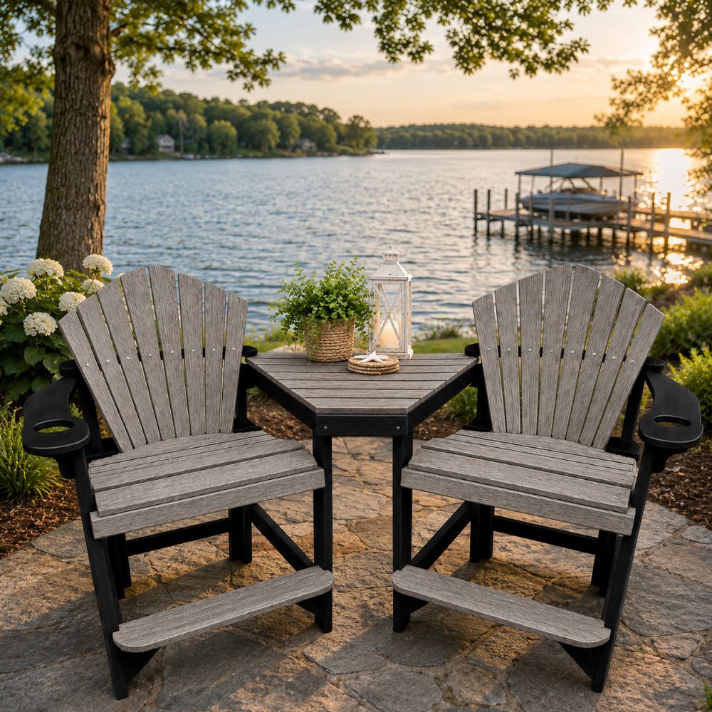 Black and Weathered Birch Tete-A-Tete
