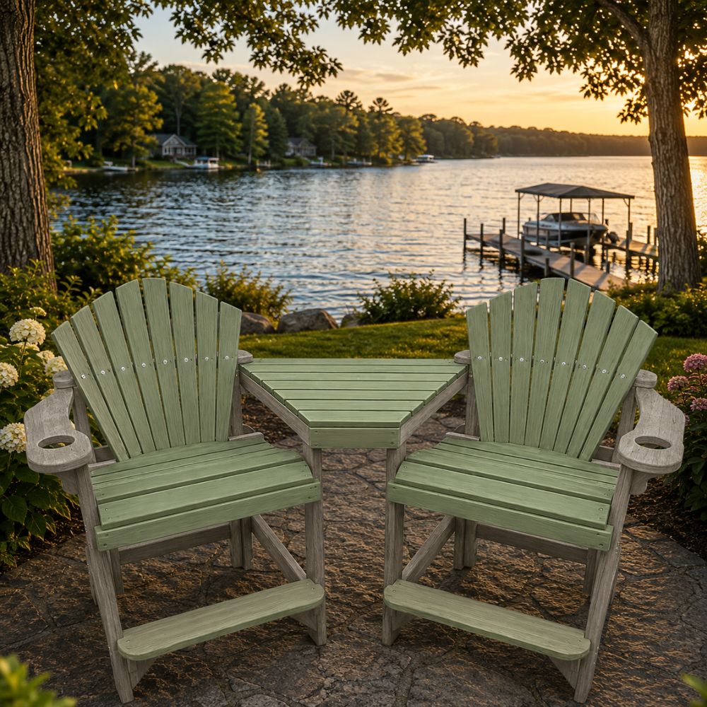 Laurel Green and Weathered Birch Tete-A-Tete