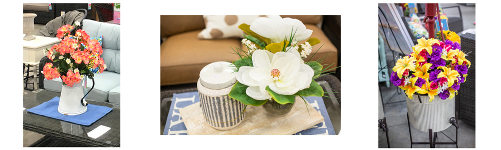 Carolina Pottery Floral Arrangements 