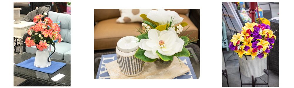 Carolina Pottery Floral Arrangements